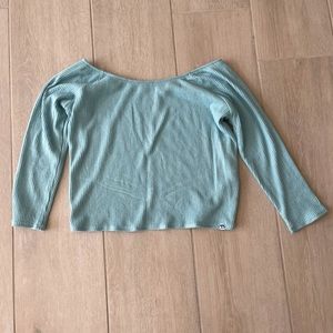 Joe’s jeans blue quarter sleeves cropped sweater